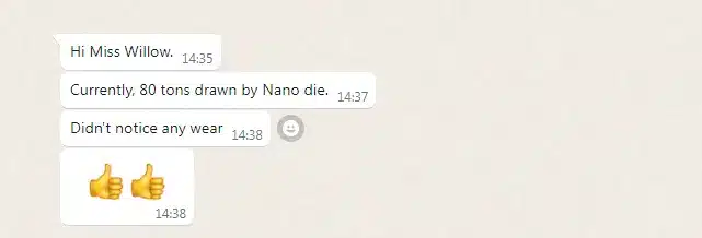 nano dies - feedback